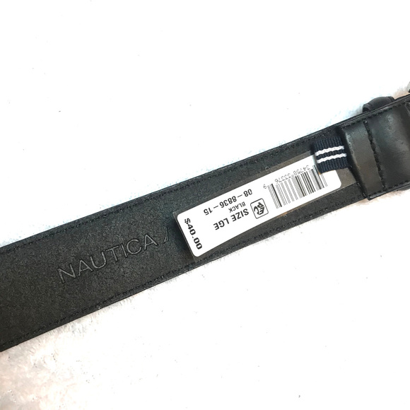 New Nautica Leather and canvas Belt - Picture 3 of 6